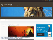 Tablet Screenshot of mytheoblogy.wordpress.com