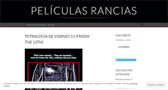 Desktop Screenshot of peliculasrancias.wordpress.com