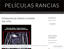 Tablet Screenshot of peliculasrancias.wordpress.com