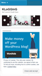 Mobile Screenshot of klogging.wordpress.com