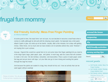 Tablet Screenshot of frugalfunmommy.wordpress.com