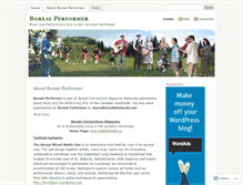 Tablet Screenshot of borealperformer.wordpress.com