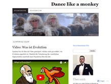 Tablet Screenshot of dancelikeamonkey.wordpress.com