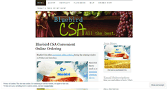 Desktop Screenshot of bluebirdcsa.wordpress.com