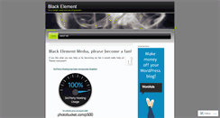 Desktop Screenshot of blackelement.wordpress.com