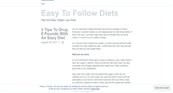 Desktop Screenshot of easytofollowdiets.wordpress.com