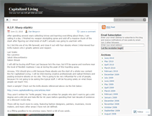 Tablet Screenshot of capitalizedliving.wordpress.com