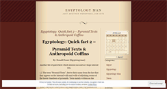 Desktop Screenshot of egyptologyman.wordpress.com