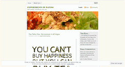 Desktop Screenshot of experimentsineating.wordpress.com