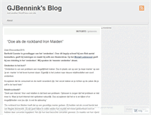 Tablet Screenshot of gjmbennink.wordpress.com