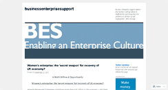 Desktop Screenshot of businessenterprisesupport.wordpress.com