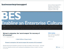 Tablet Screenshot of businessenterprisesupport.wordpress.com