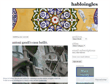 Tablet Screenshot of habloingles.wordpress.com