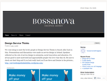 Tablet Screenshot of bossanovacreativeagency.wordpress.com