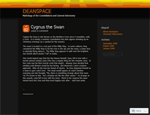 Tablet Screenshot of deanspace.wordpress.com