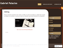 Tablet Screenshot of gabrielpalacios.wordpress.com