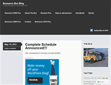 Tablet Screenshot of bonnaroobusblog.wordpress.com
