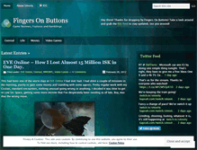 Tablet Screenshot of fingersonbuttons.wordpress.com