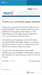 Mobile Screenshot of desireconference.wordpress.com