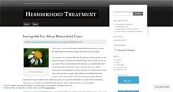 Desktop Screenshot of hemorrhoidtreatment007.wordpress.com