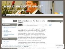 Tablet Screenshot of livingbythelawofharvest.wordpress.com