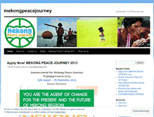 Tablet Screenshot of mekongpeacejourney.wordpress.com