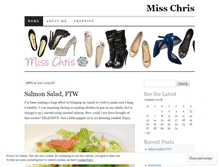 Tablet Screenshot of misschrisblog.wordpress.com
