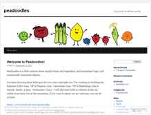 Tablet Screenshot of peadoodles.wordpress.com