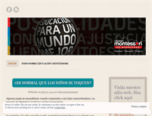 Tablet Screenshot of educacionmontessori.wordpress.com