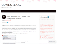 Tablet Screenshot of kamilmka.wordpress.com