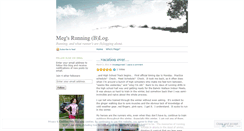 Desktop Screenshot of megsrunningblog.wordpress.com