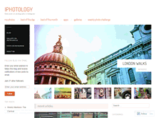 Tablet Screenshot of iphotology.wordpress.com