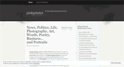 Desktop Screenshot of pinkprinter.wordpress.com