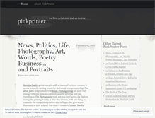 Tablet Screenshot of pinkprinter.wordpress.com