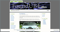 Desktop Screenshot of foundub4offers.wordpress.com