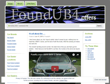 Tablet Screenshot of foundub4offers.wordpress.com
