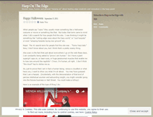 Tablet Screenshot of harpontheedge.wordpress.com