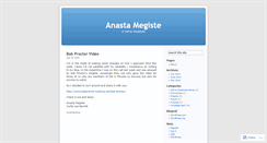 Desktop Screenshot of anastamegiste.wordpress.com