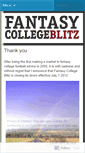 Mobile Screenshot of fantasycollegeblitz.wordpress.com