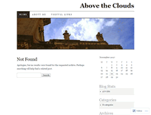 Tablet Screenshot of abovetheclouds.wordpress.com