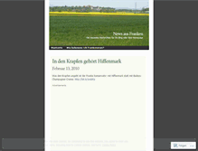 Tablet Screenshot of frankennews.wordpress.com