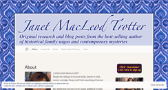 Desktop Screenshot of janetmacleodtrotter.wordpress.com