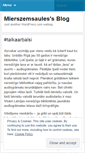 Mobile Screenshot of mierszemsaules.wordpress.com
