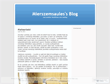 Tablet Screenshot of mierszemsaules.wordpress.com