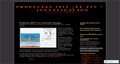 Desktop Screenshot of 1profecias2012.wordpress.com