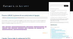 Desktop Screenshot of aguapeyexperience.wordpress.com