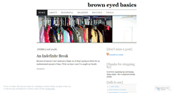 Desktop Screenshot of browneyedbasics.wordpress.com