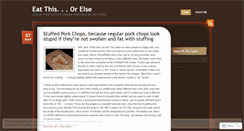 Desktop Screenshot of eatthisorelse.wordpress.com