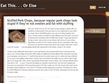 Tablet Screenshot of eatthisorelse.wordpress.com