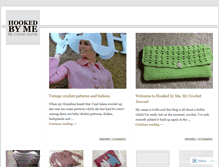 Tablet Screenshot of hookedbyme.wordpress.com